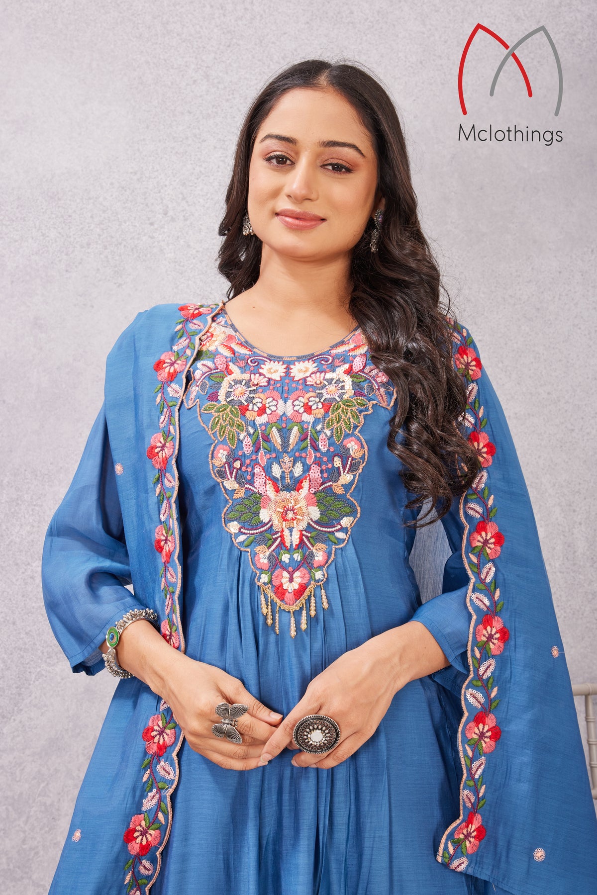 MULL CHANDERI KURTI SET (2932)
