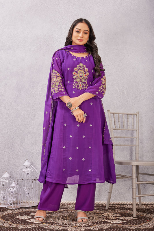 MULL CHANDERI 3 PCS (2950)
