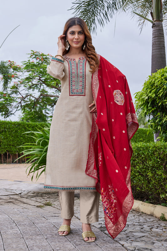 LILEN SHIMMER KURTI SET (2866-A)
