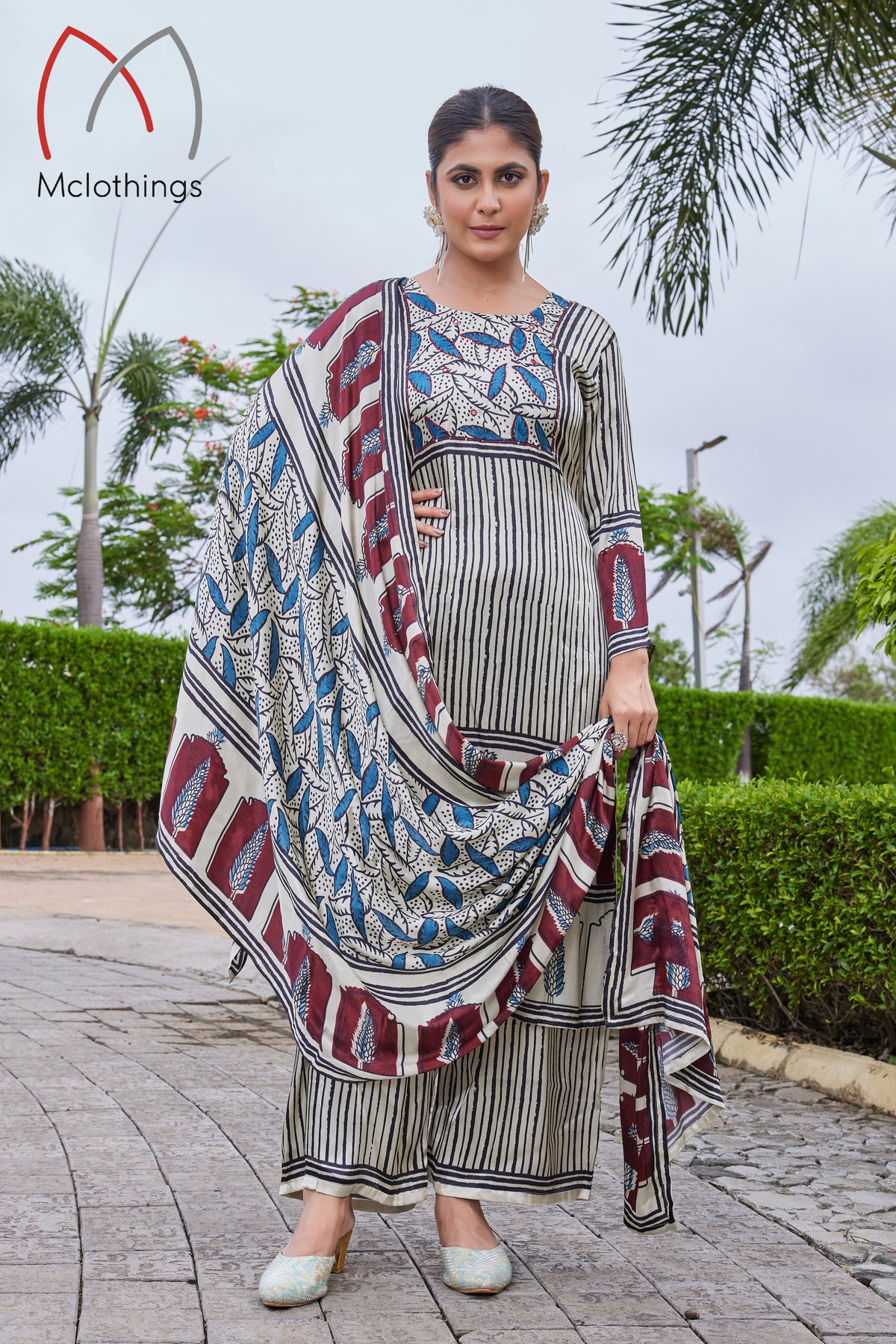 AJRAK PRINT KURTI SET (2649)