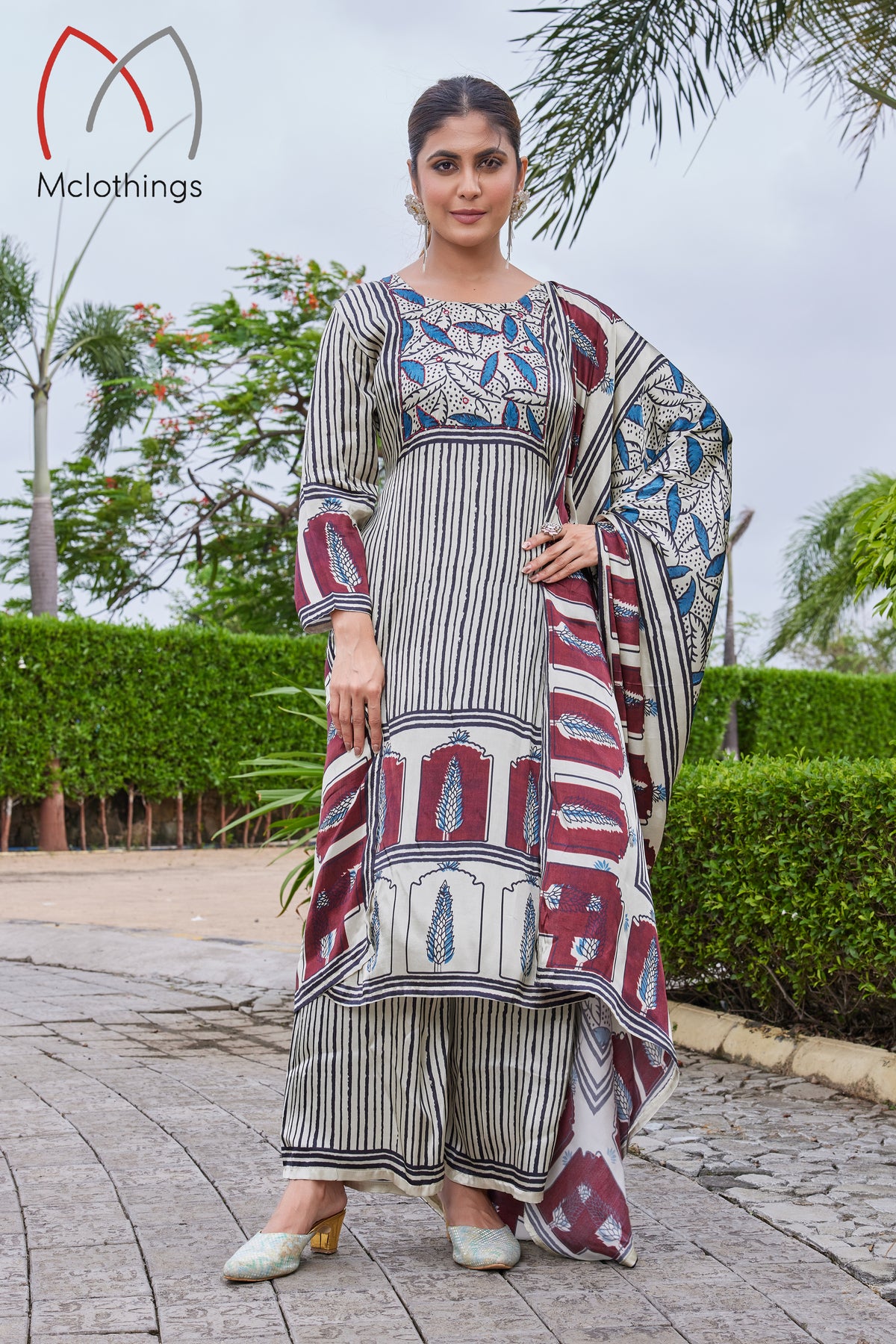 AJRAK PRINT KURTI SET (2649)