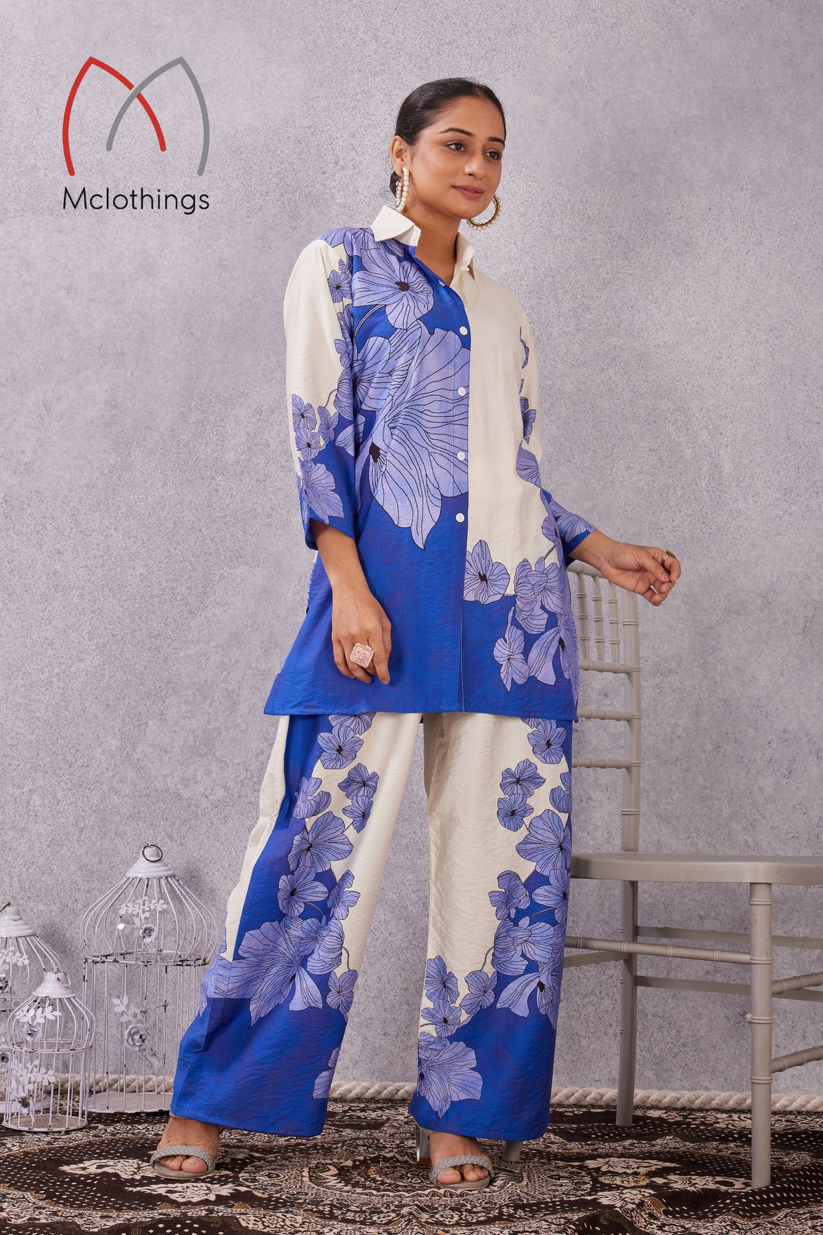 NYLON VISCOSE CO-ORD SET(2881)